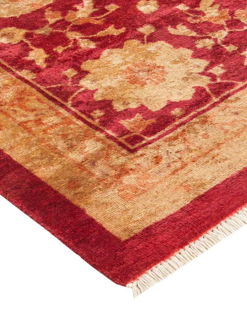 One-of-a-Kind Imported Hand-knotted Area Rug  - Red, 10' 0" x 18' 0" - Modern Rug Importers