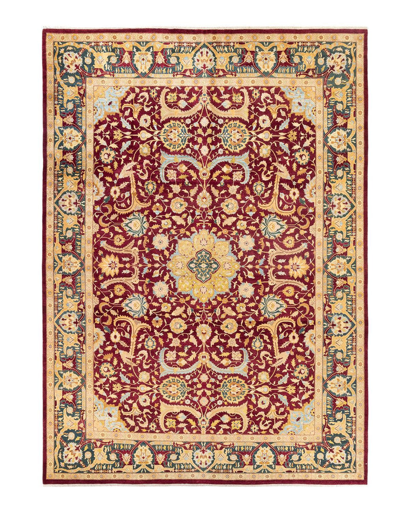 One-of-a-Kind Imported Hand-knotted Area Rug  - Red, 10' 2" x 14' 4" - Modern Rug Importers
