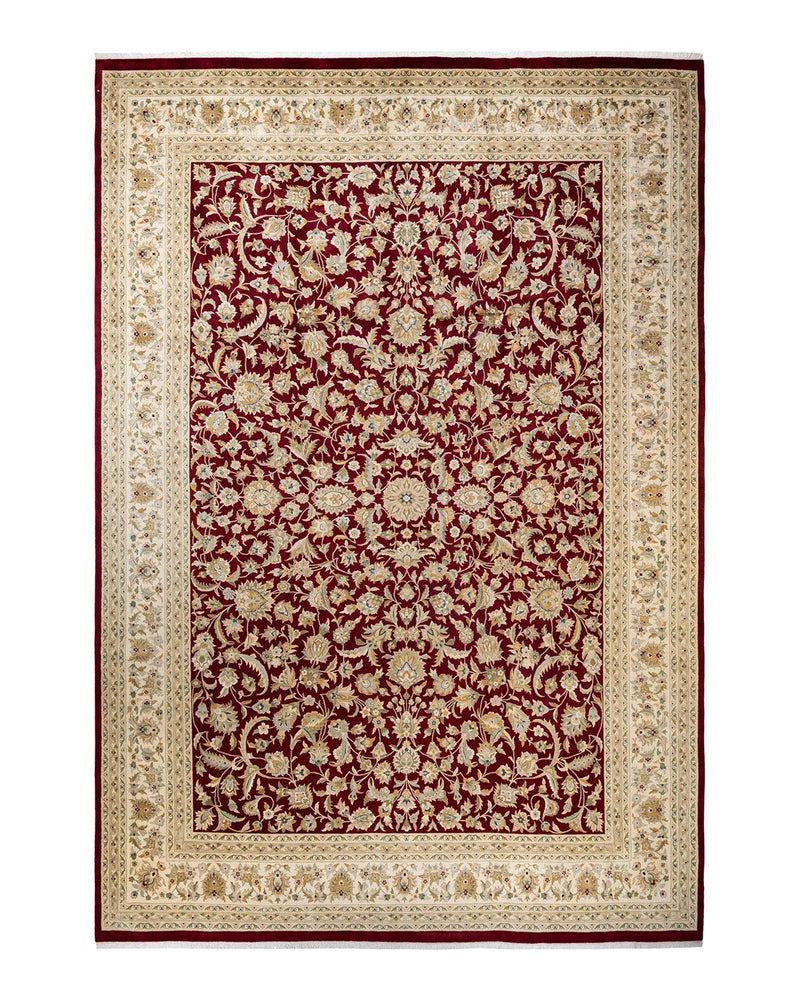 One-of-a-Kind Imported Hand-knotted Area Rug  - Red, 10' 2" x 14' 9" - Modern Rug Importers