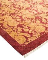 One-of-a-Kind Imported Hand-knotted Area Rug  - Red, 4' 2" x 6' 1" - Modern Rug Importers
