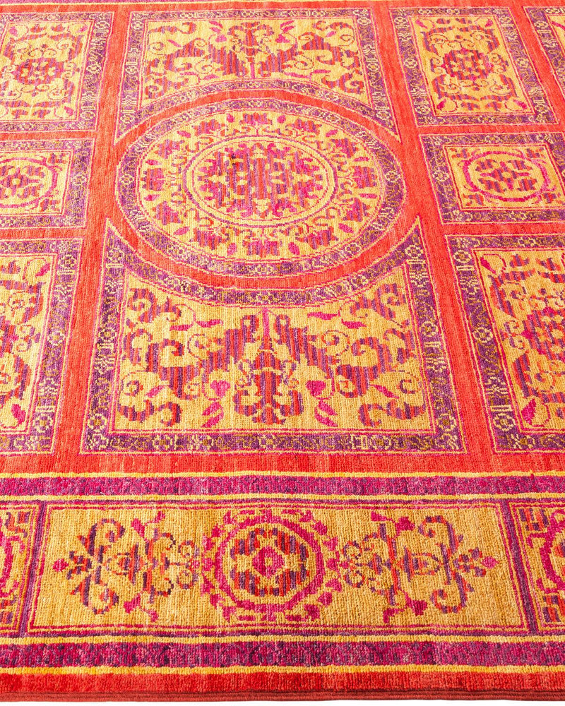 One-of-a-Kind Imported Hand-knotted Area Rug  - Red, 5' 0" x 7' 8" - Modern Rug Importers