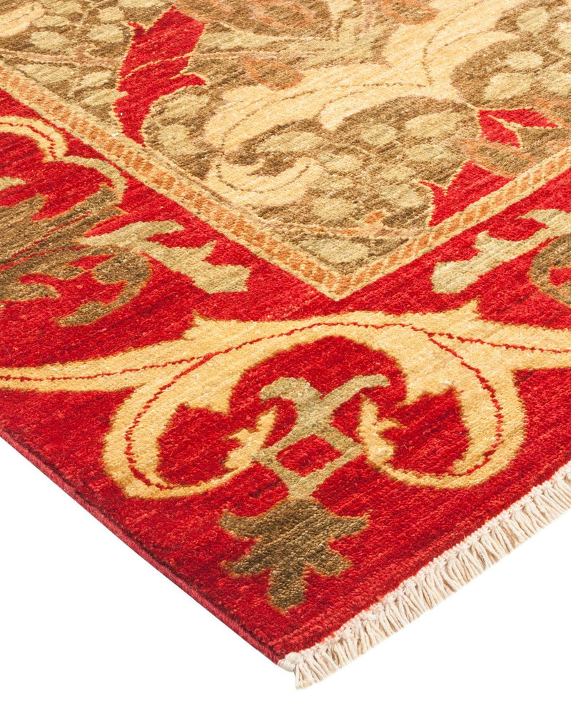 One-of-a-Kind Imported Hand-knotted Area Rug  - Red, 5' 10" x 8' 8" - Modern Rug Importers