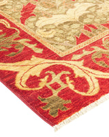One-of-a-Kind Imported Hand-knotted Area Rug  - Red, 5' 10" x 9' 1" - Modern Rug Importers