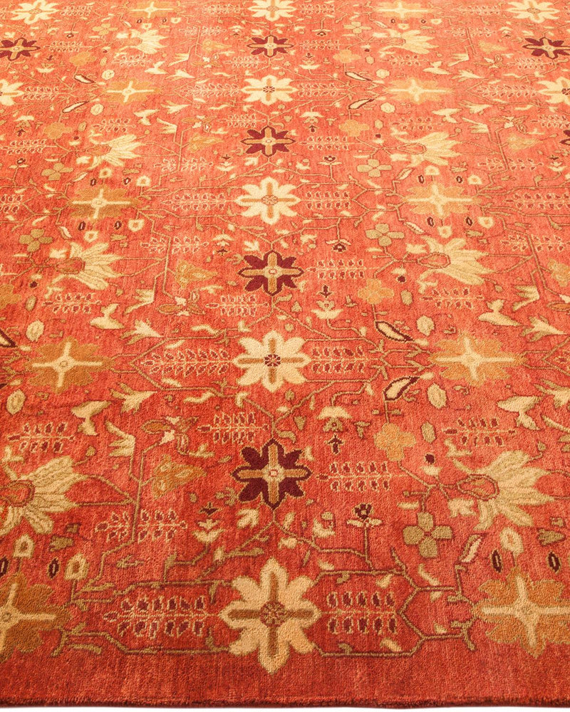 One-of-a-Kind Imported Hand-knotted Area Rug  - Red, 6' 1" x 9' 1" - Modern Rug Importers