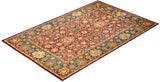 One-of-a-Kind Imported Hand-knotted Area Rug  - Red, 6' 1" x 9' 5" - Modern Rug Importers