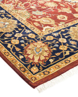 One-of-a-Kind Imported Hand-Knotted Area Rug  - Red, 6' 2" x 8' 10" - Modern Rug Importers