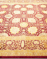 One-of-a-Kind Imported Hand-knotted Area Rug  - Red, 6' 2" x 9' 3" - Modern Rug Importers