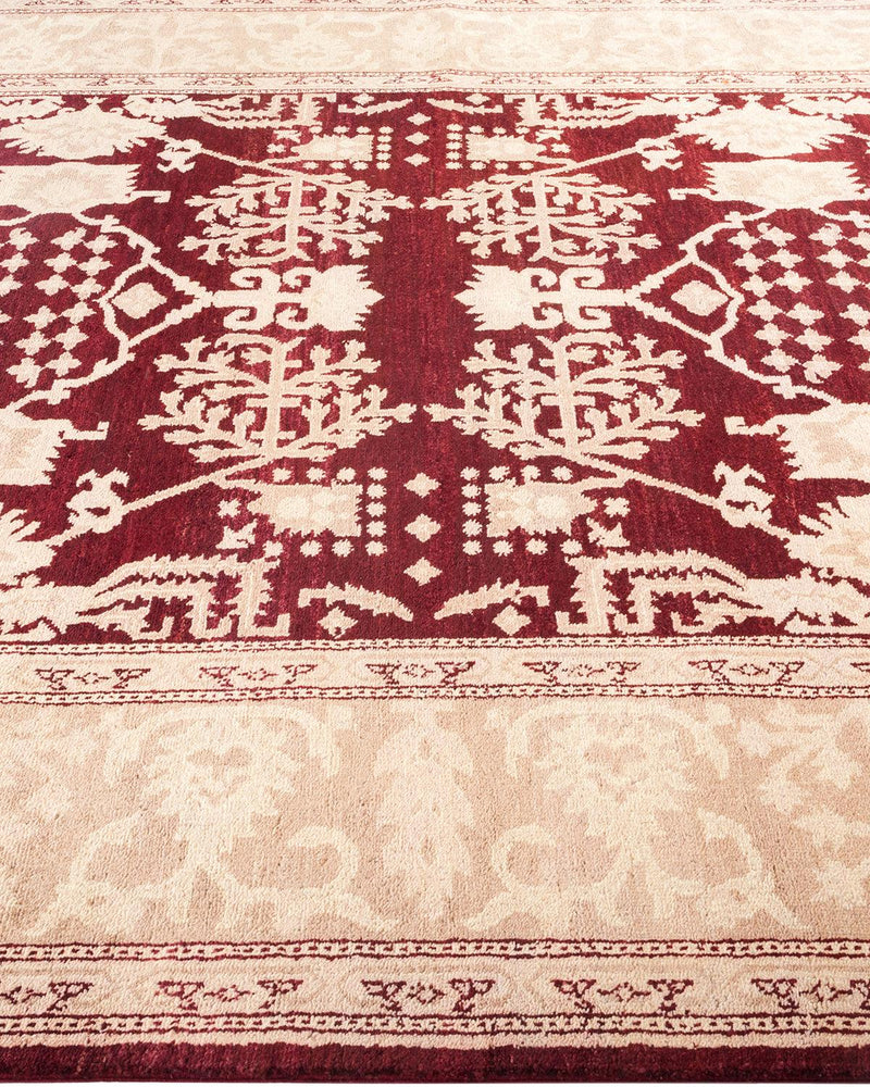 One-of-a-Kind Imported Hand-knotted Area Rug  - Red, 6' 3" x 9' 2" - Modern Rug Importers