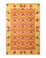 One-of-a-Kind Imported Hand-knotted Area Rug  - Red, 6' 9" x 9' 10" - Modern Rug Importers