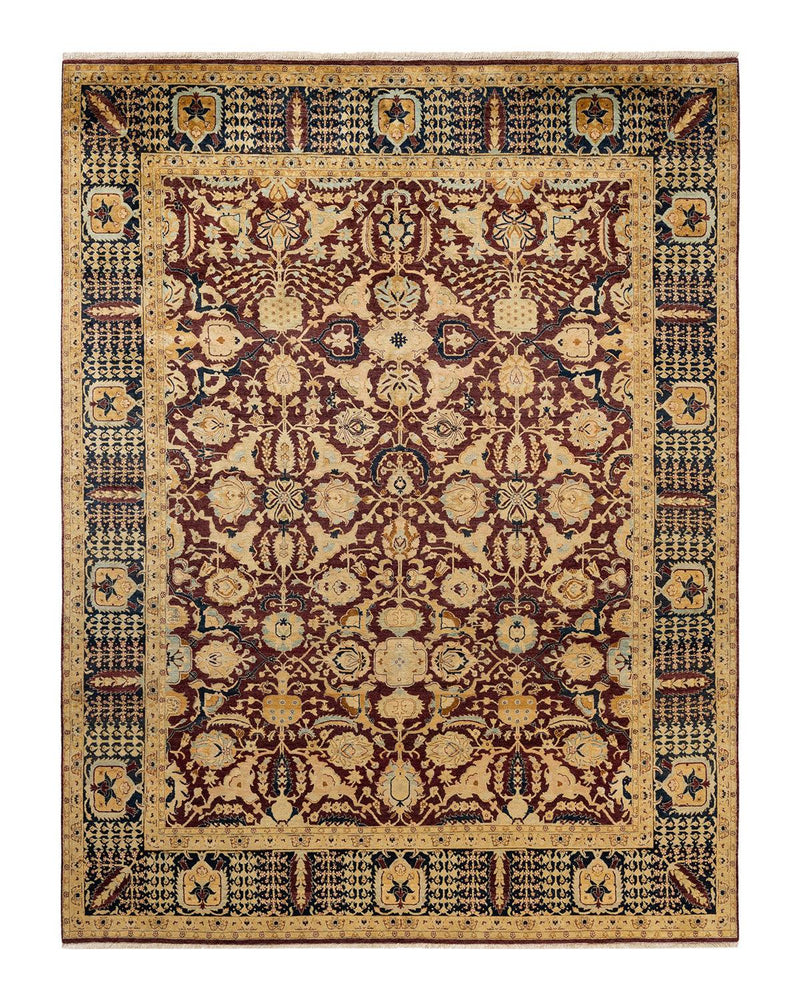 One-of-a-Kind Imported Hand-knotted Area Rug  - Red, 7' 10" x 10' 2" - Modern Rug Importers