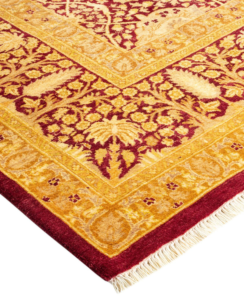 One-of-a-Kind Imported Hand-Knotted Area Rug  - Red, 8' 0" x 10' 2" - Modern Rug Importers