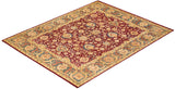 One-of-a-Kind Imported Hand-Knotted Area Rug  - Red, 8' 0" x 10' 3" - Modern Rug Importers