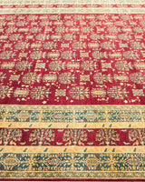 One-of-a-Kind Imported Hand-knotted Area Rug  - Red,  8' 0" x 10' 7" - Modern Rug Importers
