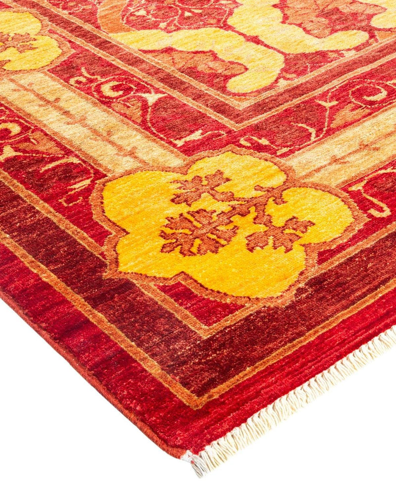 One-of-a-Kind Imported Hand-knotted Area Rug  - Red, 8' 1" x 10' 0" - Modern Rug Importers