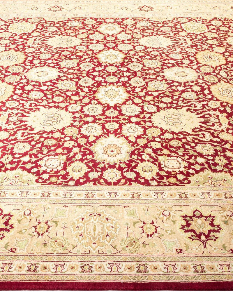 One-of-a-Kind Imported Hand-Knotted Area Rug  - Red, 8' 1" x 10' 2" - Modern Rug Importers