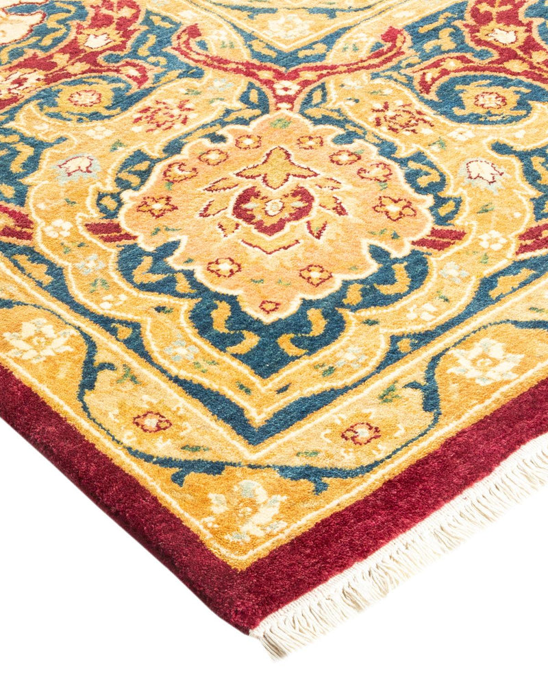 One-of-a-Kind Imported Hand-knotted Area Rug  - Red,  8' 1" x 10' 3" - Modern Rug Importers
