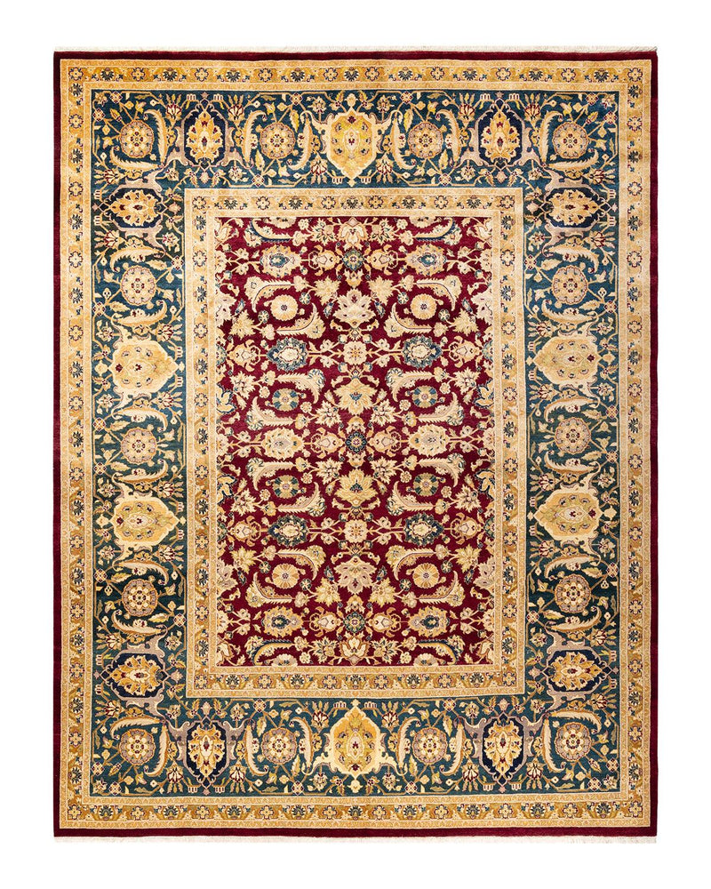 One-of-a-Kind Imported Hand-knotted Area Rug  - Red, 8' 1" x 10' 7" - Modern Rug Importers