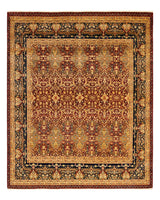 One-of-a-Kind Imported Hand-knotted Area Rug  - Red, 8' 1" x 8' 2" - Modern Rug Importers