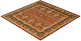 One-of-a-Kind Imported Hand-knotted Area Rug  - Red, 8' 1" x 8' 2" - Modern Rug Importers