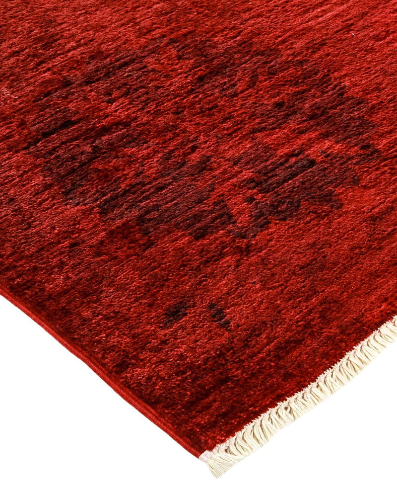 One-of-a-Kind Imported Hand-knotted Area Rug  - Red, 8' 10" x 11' 11" - Modern Rug Importers