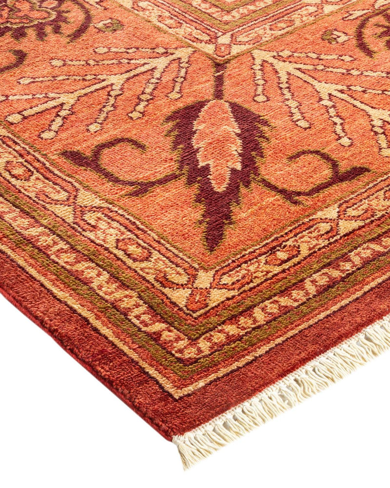 One-of-a-Kind Imported Hand-knotted Area Rug  - Red,  8' 2" x 10' 2" - Modern Rug Importers
