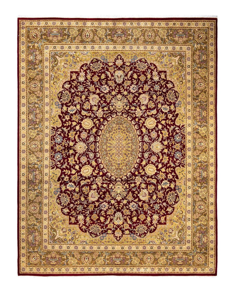 One-of-a-Kind Imported Hand-knotted Area Rug  - Red, 8' 2" x 10' 8" - Modern Rug Importers