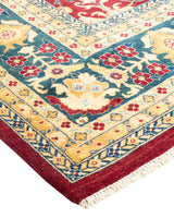 One-of-a-Kind Imported Hand-knotted Area Rug  - Red, 8' 3" x 10' 10" - Modern Rug Importers
