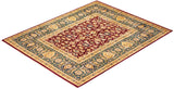 One-of-a-Kind Imported Hand-Knotted Area Rug  - Red, 8' 3" x 10' 3" - Modern Rug Importers