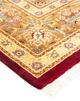 One-of-a-Kind Imported Hand-knotted Area Rug  - Red,  8' 3" x 10' 7" - Modern Rug Importers