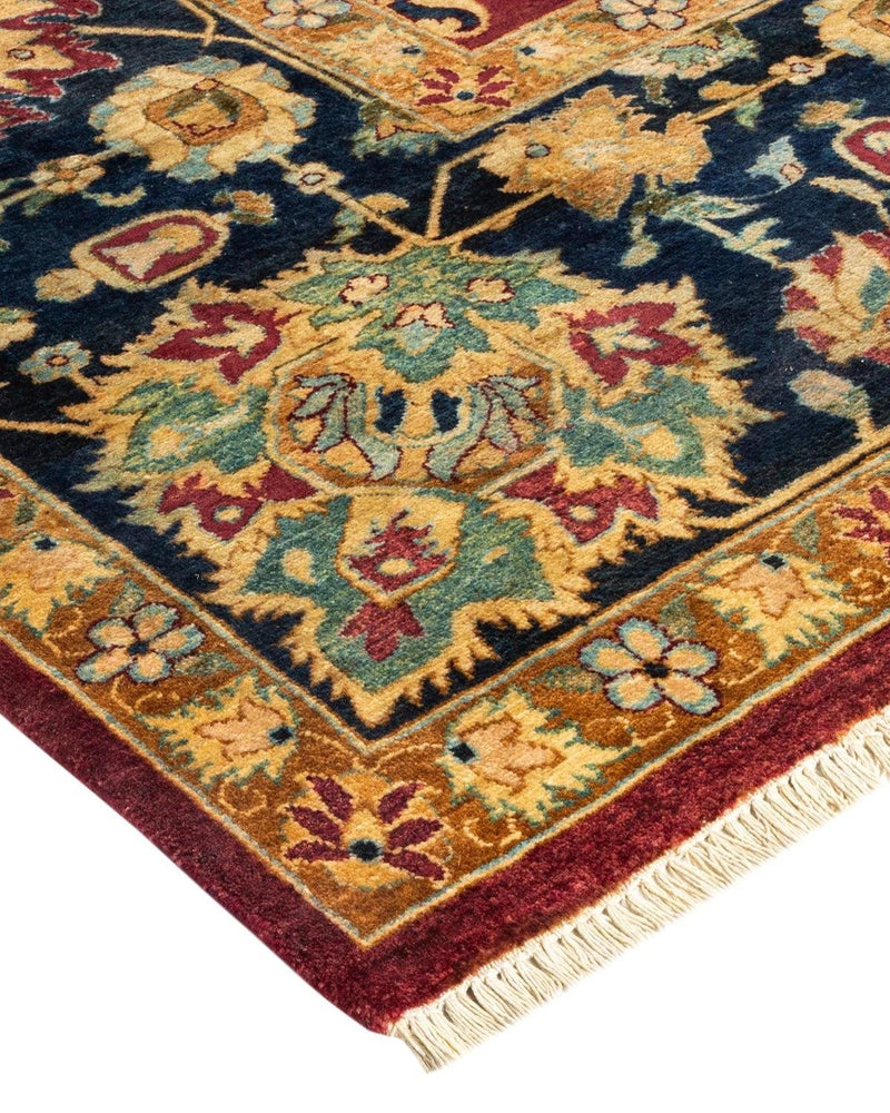 One-of-a-Kind Imported Hand-knotted Area Rug  - Red, 9' 0" x 11' 10" - Modern Rug Importers