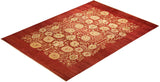 One-of-a-Kind Imported Hand-knotted Area Rug  - Red, 9' 0" x 12' 5" - Modern Rug Importers
