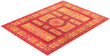 One-of-a-Kind Imported Hand-knotted Area Rug  - Red, 9' 10" x 13' 1" - Modern Rug Importers