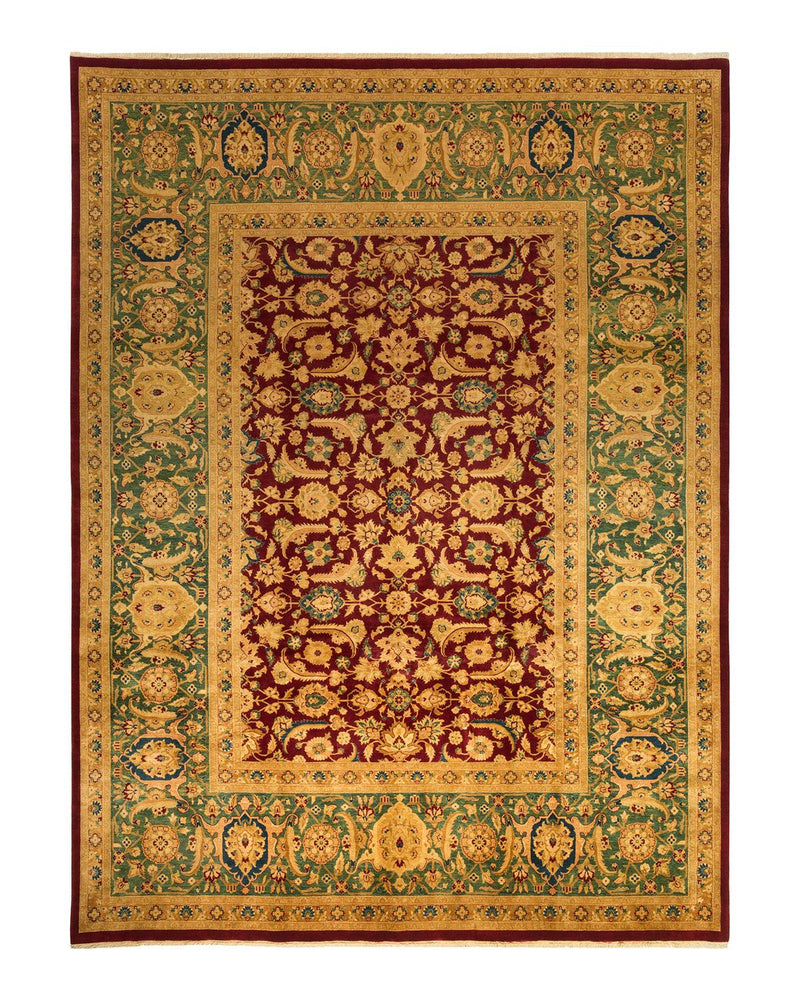 One-of-a-Kind Imported Hand-knotted Area Rug  - Red, 9' 2" x 12' 2" - Modern Rug Importers