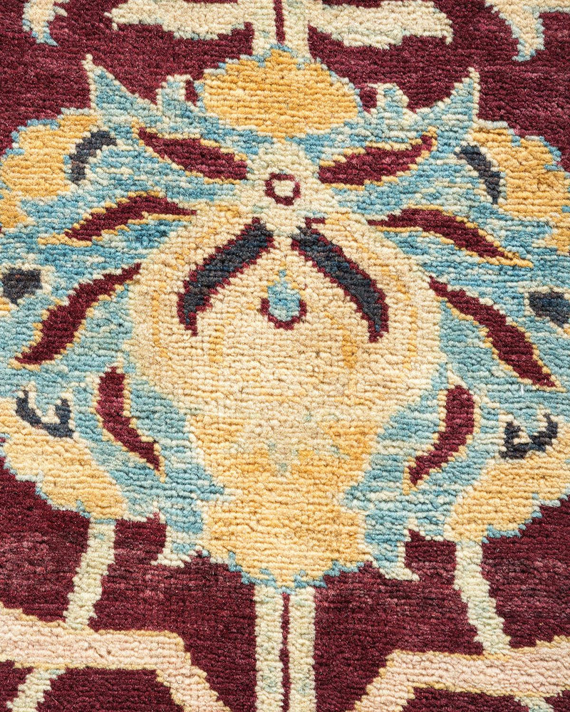 One-of-a-Kind Imported Hand-knotted Area Rug  - Red, 9' 2" x 12' 3" - Modern Rug Importers