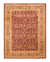 One-of-a-Kind Imported Hand-knotted Area Rug  - Red, 9' 2" x 12' 5" - Modern Rug Importers