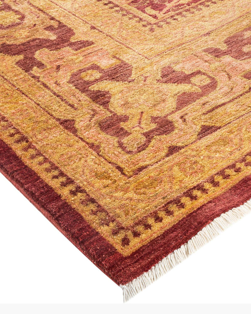 One-of-a-Kind Imported Hand-knotted Area Rug  - Red, 9' 2" x 12' 5" - Modern Rug Importers