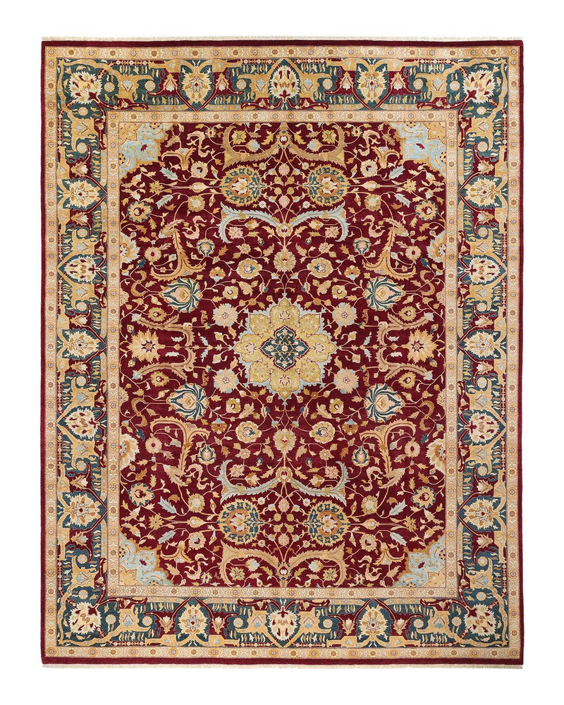 One-of-a-Kind Imported Hand-knotted Area Rug  - Red, 9' 3" x 11' 10" - Modern Rug Importers
