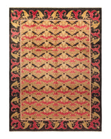 One-of-a-Kind Imported Hand-knotted Area Rug  - Yellow, 10' 1" x 13' 2" - Modern Rug Importers