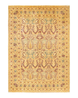 One-of-a-Kind Imported Hand-knotted Area Rug  - Yellow, 10' 1" x 14' 2" - Modern Rug Importers