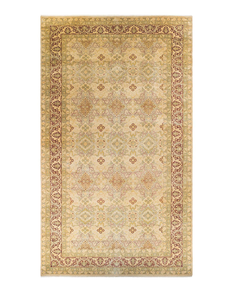 One-of-a-Kind Imported Hand-knotted Area Rug  - Yellow, 10' 1" x 18' 1" - Modern Rug Importers