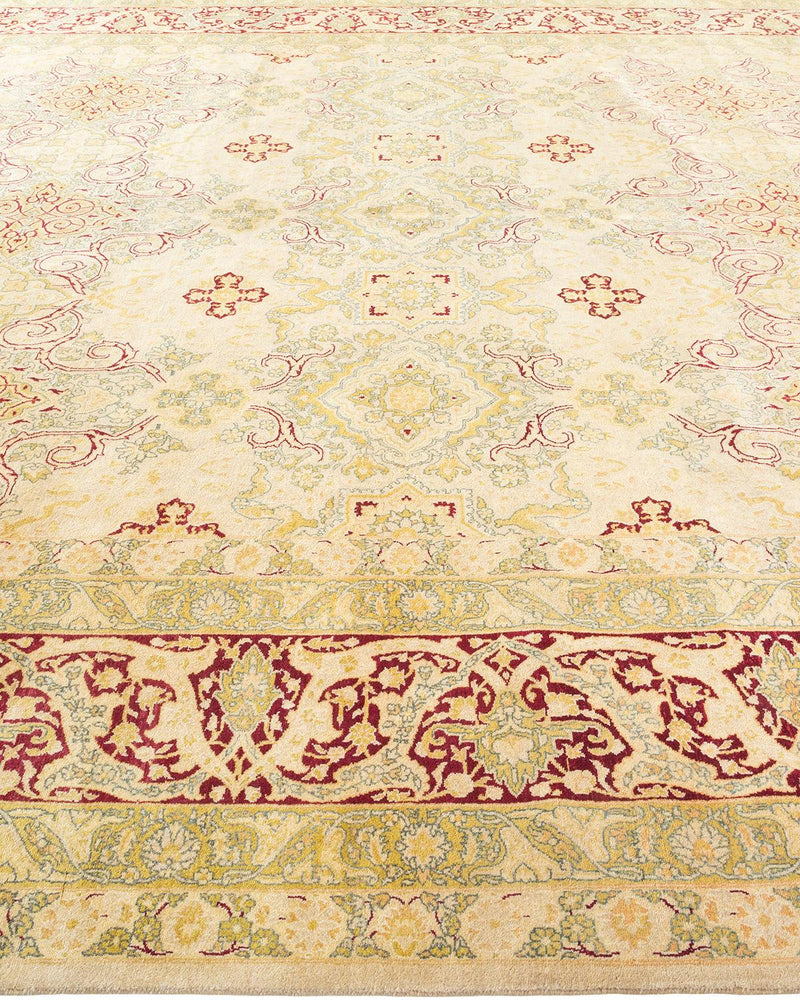 One-of-a-Kind Imported Hand-knotted Area Rug  - Yellow, 10' 1" x 18' 1" - Modern Rug Importers