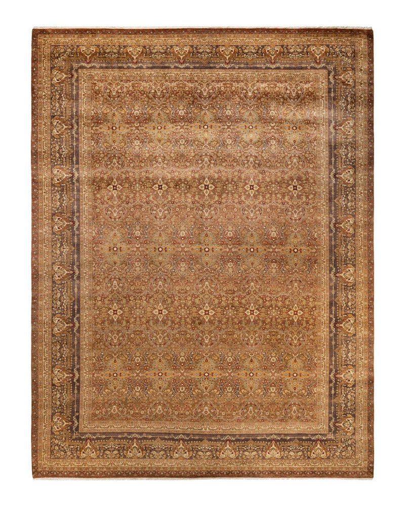 One-of-a-Kind Imported Hand-knotted Area Rug  - Yellow,  10' 3" x 13' 7" - Modern Rug Importers