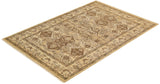 One-of-a-Kind Imported Hand-knotted Area Rug  - Yellow, 4' 3" x 6' 3" - Modern Rug Importers