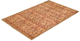 One-of-a-Kind Imported Hand-knotted Area Rug  - Yellow, 4' 3" x 6' 6" - Modern Rug Importers
