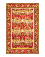 One-of-a-Kind Imported Hand-knotted Area Rug  - Yellow, 5' 10" x 8' 10" - Modern Rug Importers
