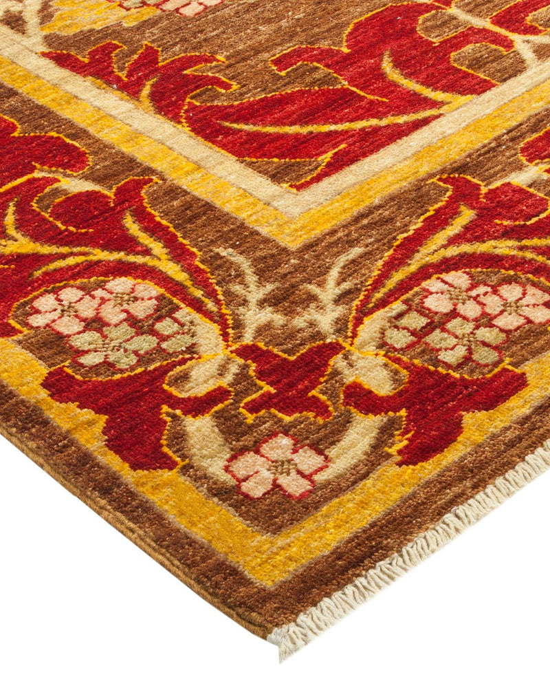 One-of-a-Kind Imported Hand-knotted Area Rug  - Yellow, 5' 10" x 8' 10" - Modern Rug Importers