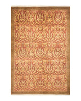 One-of-a-Kind Imported Hand-knotted Area Rug  - Yellow, 5' 4" x 7' 8" - Modern Rug Importers