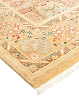 One-of-a-Kind Imported Hand-knotted Area Rug  - Yellow, 6' 0" x 12' 0" - Modern Rug Importers