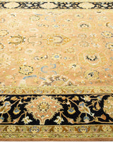 One-of-a-Kind Imported Hand-Knotted Area Rug  - Yellow, 6' 2" x 9' 1" - Modern Rug Importers