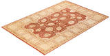 One-of-a-Kind Imported Hand-Knotted Area Rug  - Yellow, 6' 2" x 9' 3" - Modern Rug Importers